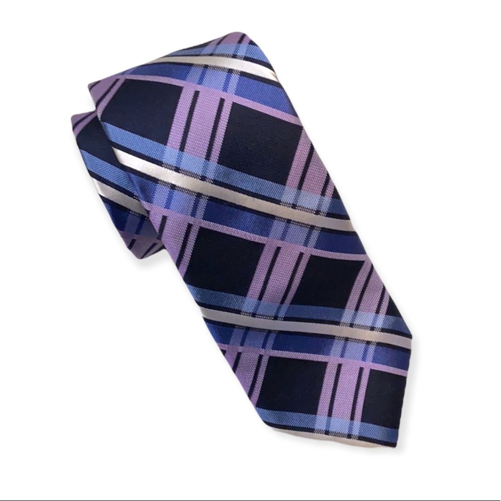 Michaels Kors 100% Silk Geometric Tie